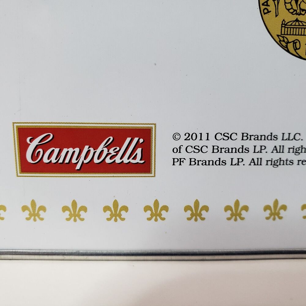 Campbell Condensed Soup Metal Tin Recipe Container /w Recipes 2011 - Picture 6 of 12